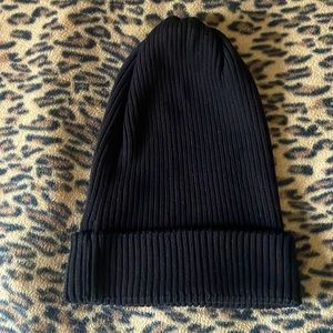 Free People black beanie hat size OS